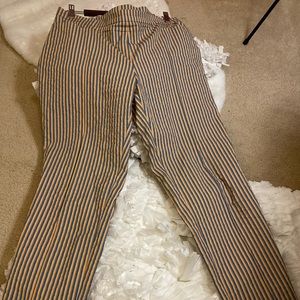 Akris Punto Striped Seersucker Franca Trousers
